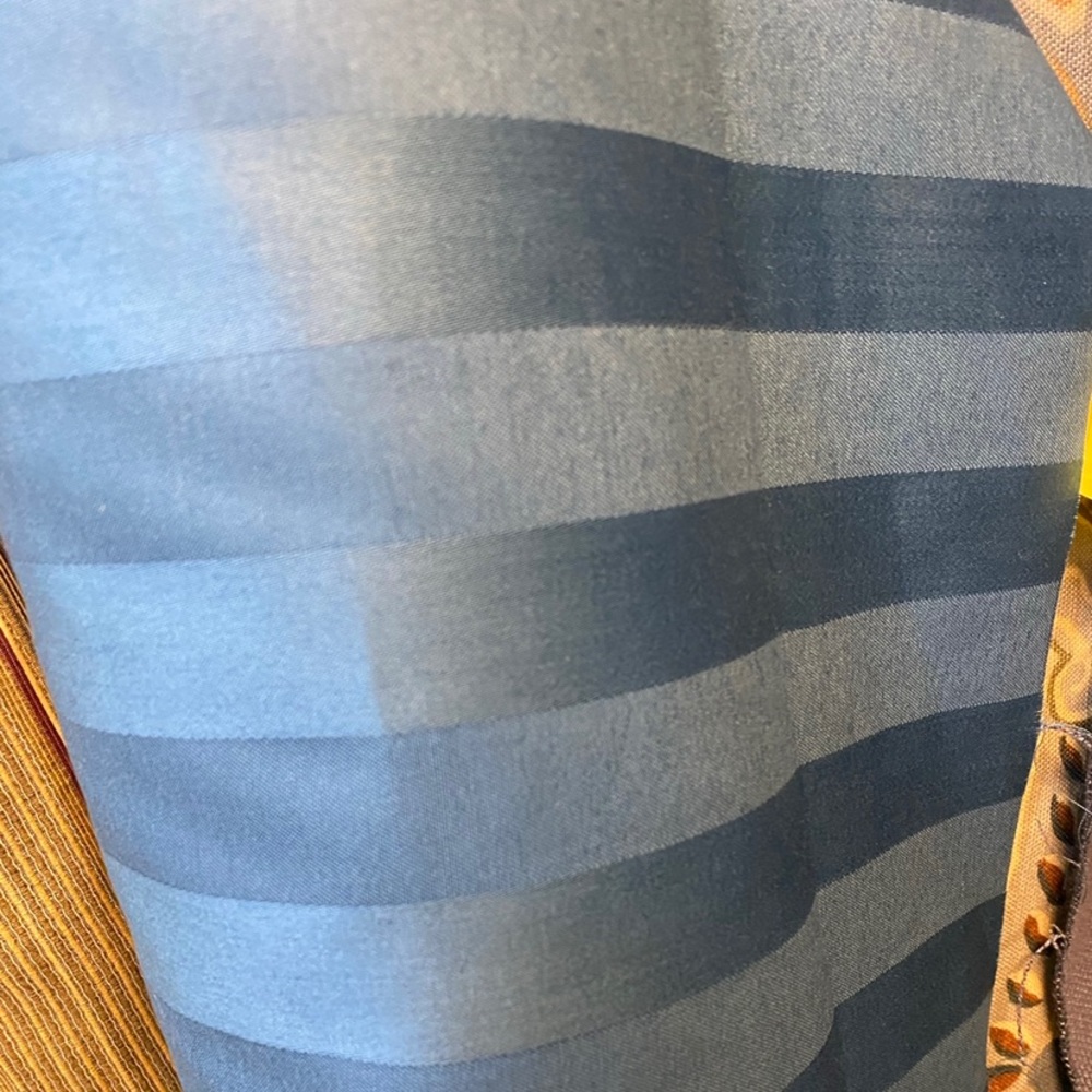 Striped Cotton Fabric in Periwinkle Blue